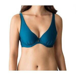 NEW PRIMADONNA cocktail padded tri bikini top in booboo blue